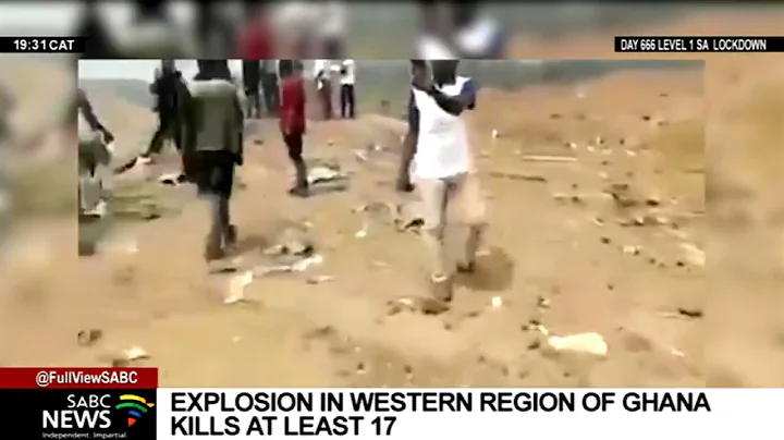 At least 17 people die in an explosion in Ghana's western region