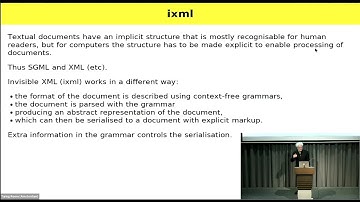 Steven Pemberton - Generalised Invisible Markup