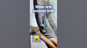 Easy tip to remove wiper blade arm￼