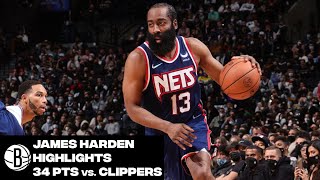 James Harden Highlights | 34-Point Triple-Double vs. Los Angeles Clippers