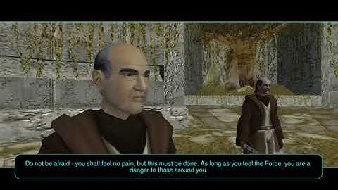 KOTOR 2 Restored Content Mods - Meeting Jedi Council on Dantooine (Male)