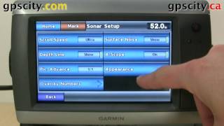 Sonar Settings in the GPSMap GPS - YouTube