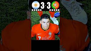 Argentina vs Portugal || PENALTY SHOOTOUT || 🤯🔥 IMAGINARY MATCH 2026 || 🥶 #football #shorts #cr7