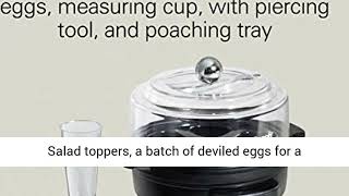 Hamilton Beach Electric Egg Cooker and Poacher for Soft, Hard Boiled or Poached with Ready Timer, screenshot 5