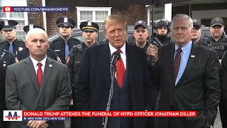 🇺🇸 Donald Trump attends Funeral of fallen NYPD Officer Jonathan Diller (March 28, 2024) [LIVE]