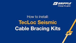 TecLoc Cable Bracing - Product Install