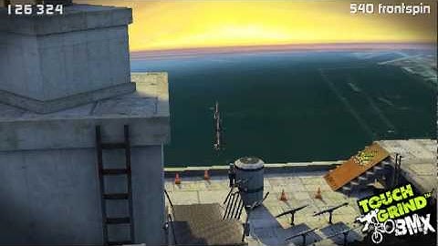 Skyline 100,000 pt one jump tutorial - Touchgrind BMX