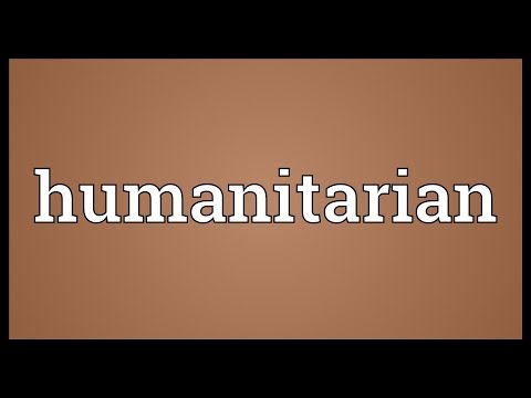 Humanitarian Meaning
