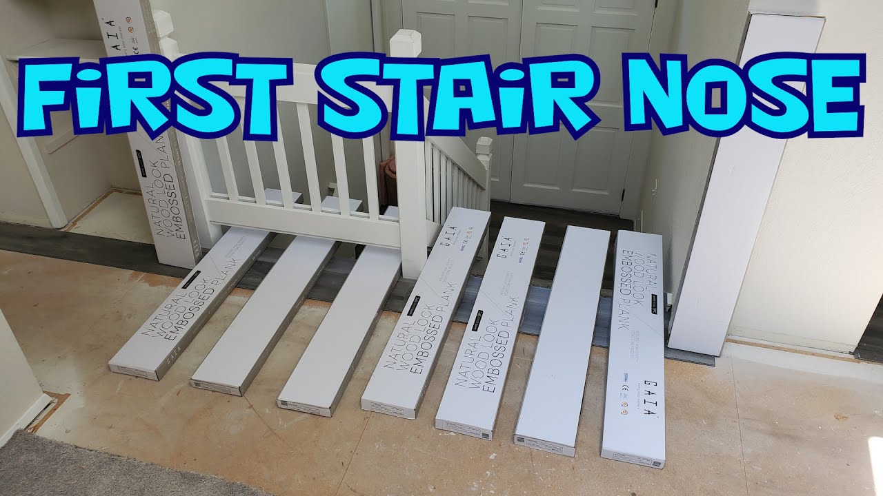 The First Stair Nose Installation of the Floating Floor YouTube