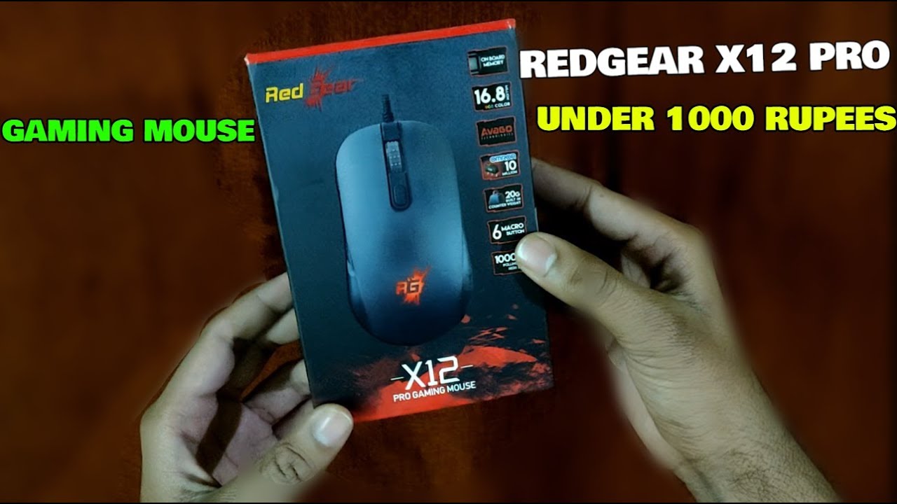 REDGEAR X12 PRO GAMING MOUSE UNBOXING AND REVIEW BEST BUDGET MOUSE