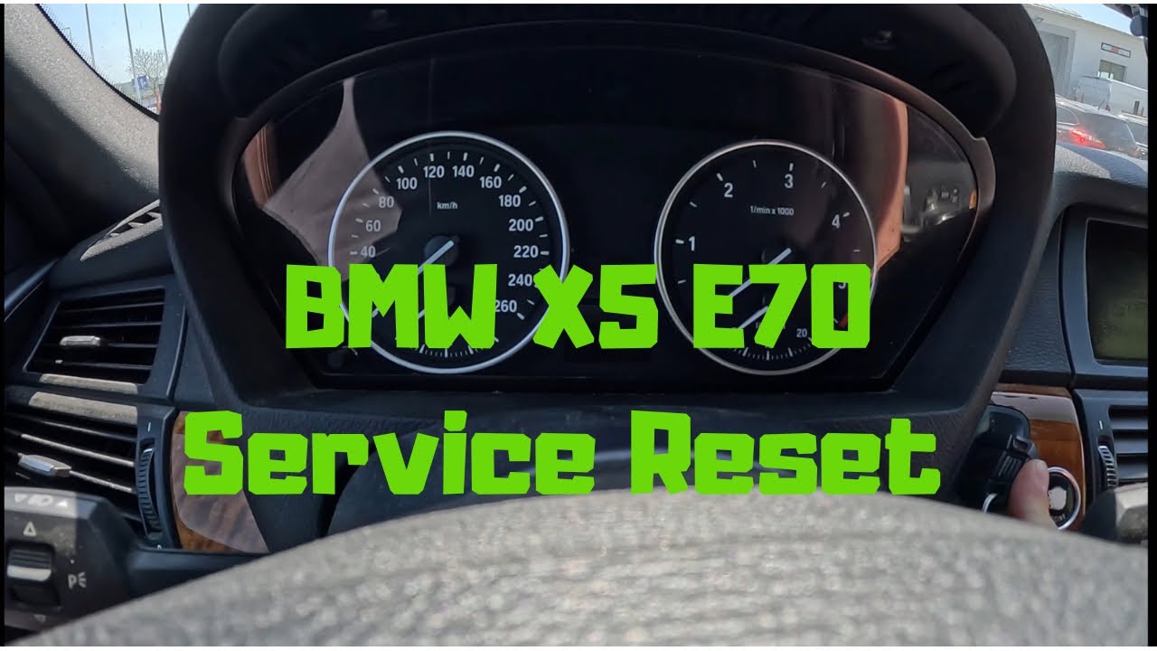 Bmw X5 E70 Reset inspekcji olejowej Service Reset - YouTube