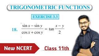 Celebrity Class 11, Q 18 Ex 3.3 Chapter 3 Trigonometric Functions Class 11, Revised NCERT | Solution Of Ex 3.3 Profile