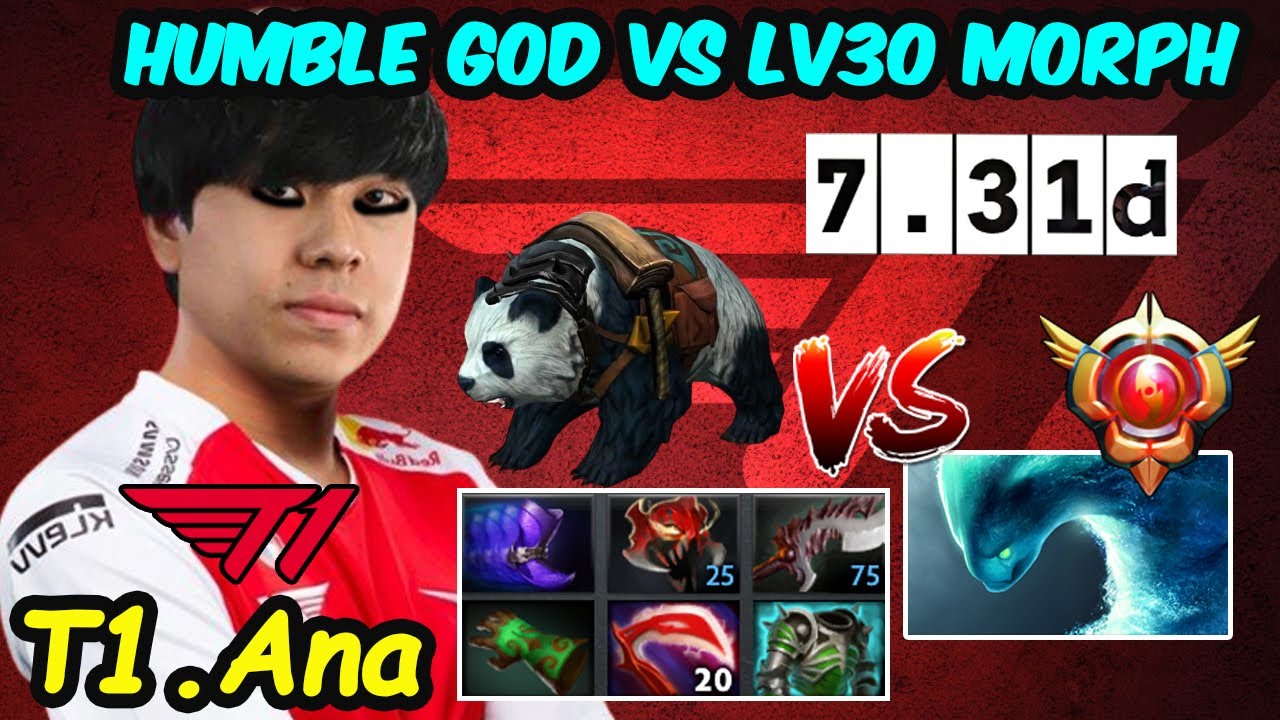 T1.Ana Lone Durid - New T1 Carry vs Grandmaster Tier Morphling SEA PUB Dota 2 pro Gameplay