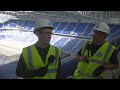 RATCLIFFE & HIBBERT VISIT EVERTON STADIUM | Former players go BTS at Bramley-Moore Dock! 🔵
