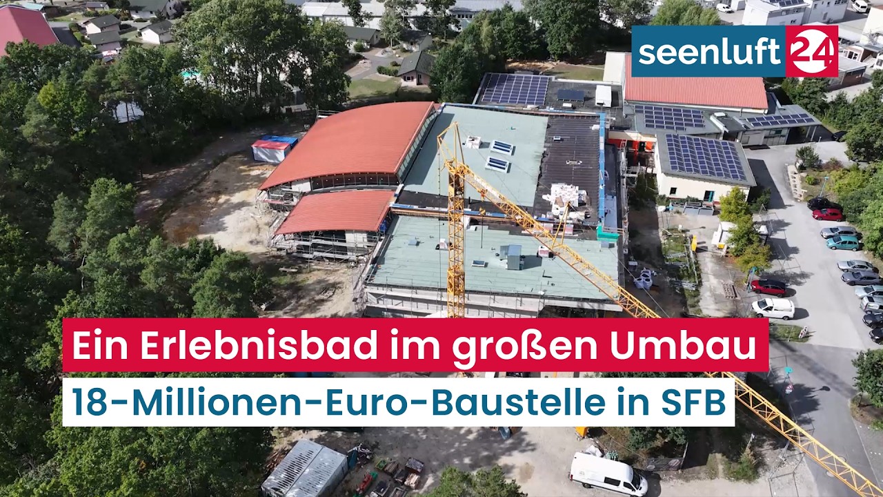 Ein Erlebnisbad im großen Umbau - 18-Millionen-Euro-Baustelle in Senftenberg