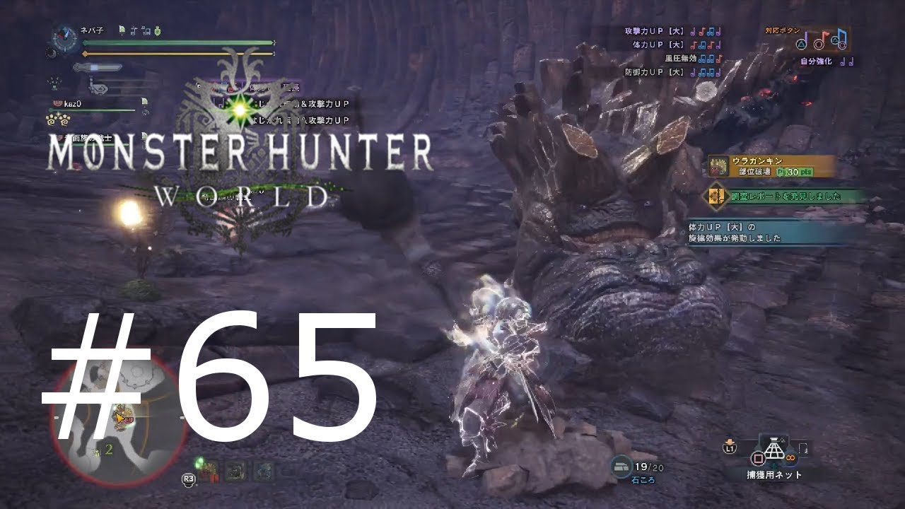 Mhw おバカゲーム実況 65 ウラガンキンの狩猟 狩猟笛編 Youtube