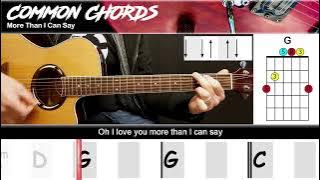 More Than I Can Say - Leo Sayer | EASY GUITAR LESSON | Scrolling Chords & Lyrics