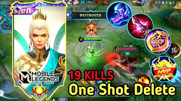 Vale 19 Kills !!  Vale One Shot Delete Be Like 💓 Build Top 1 Global Vale ❤️️ Mobile Legends √