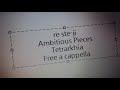 Re:ステージ!ドリームデイズ♪ - Ambitious Pieces - テトラルキア Free a cappella フリーアカペラ