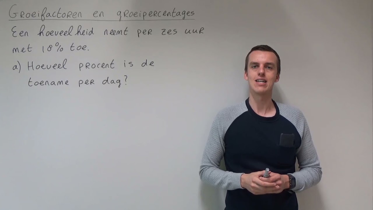Groeifactoren en groeipercentages (VWO wiskunde B)