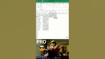 Mask Phone Numbers in Excel | Show Only Last 4 Digits 🔒 #shorts #youtubeshorts #excel