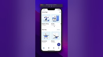 Gym app - UI - Flutter  #shorts