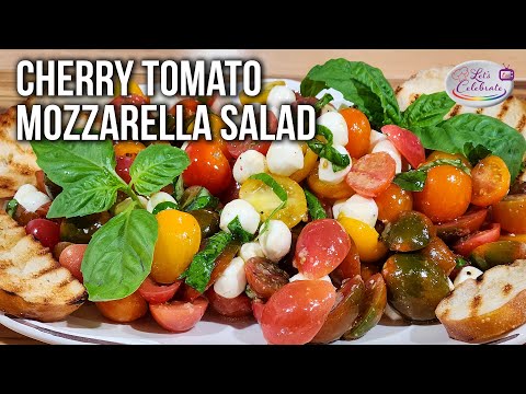 Cherry Tomato and Mozzarella Salad - a New Twist on a Caprese Salad