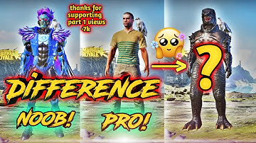 DIFFERENCE NOOB TO PRO // NOOB ALWAYS BETTER THAN PRO PUBG MOBILE VIDEO // RESPECT NOOBS // PART 2 ❤