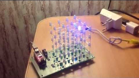 Arduino NANO. LED cube 4x4x4 (MP1051 from masterkit.ru)