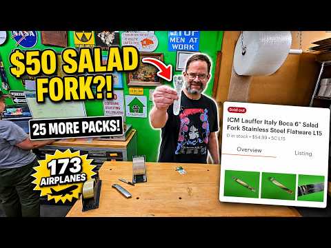 A $50 Salad Fork. A 173 Airplanes.  And 25 More Packs.  #packwithme thumbnail