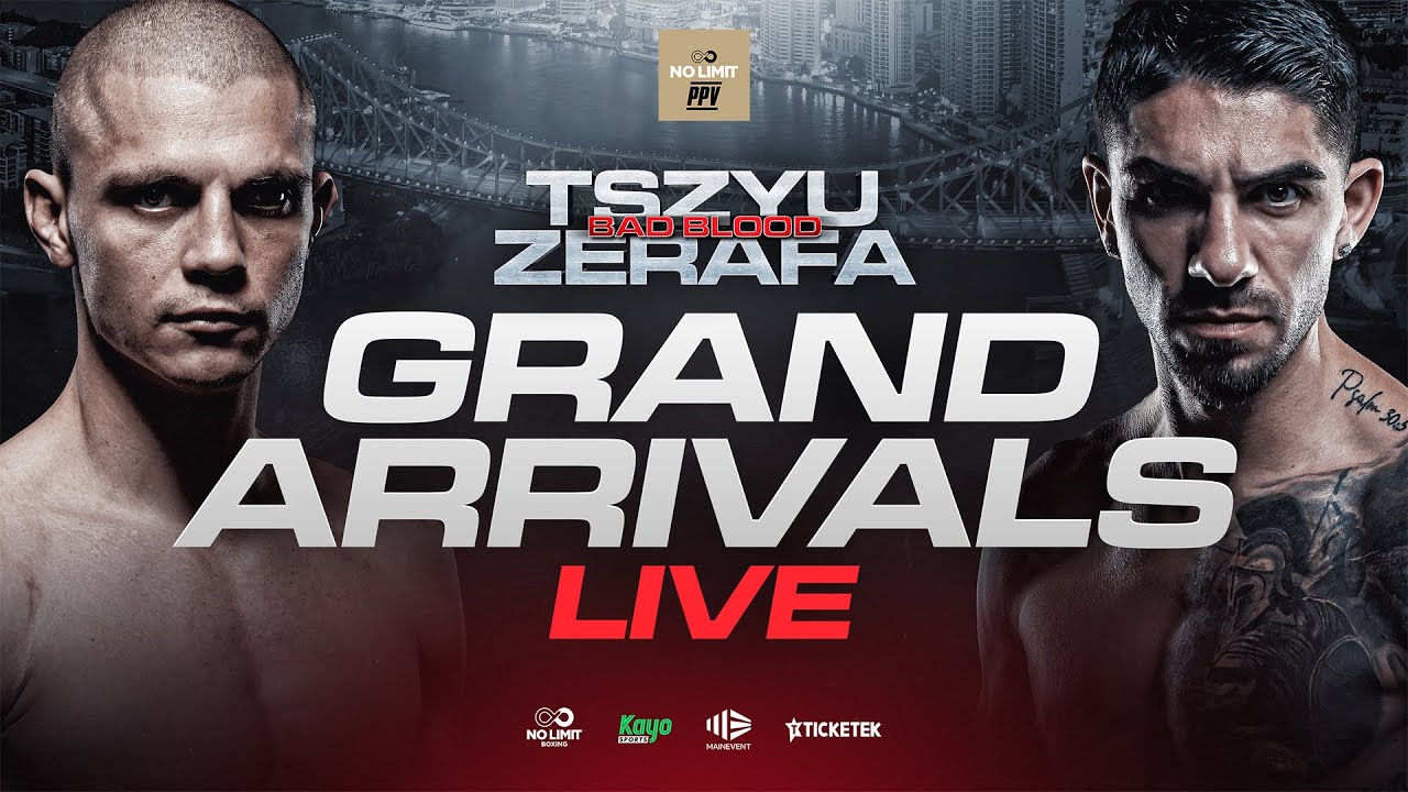 Tszyu vs Zerafa: Grand Arrivals in Brisbane Live | Ft Nelson Asofa-Solomona, Dempsey McKean, Talivaa