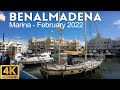 4k Walking Tour of Benalmadena Puerto Marina, Costa del Sol - February 2022