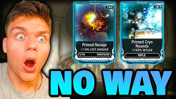 I UNLOCKED My FIRST Prime Mods In Warframe