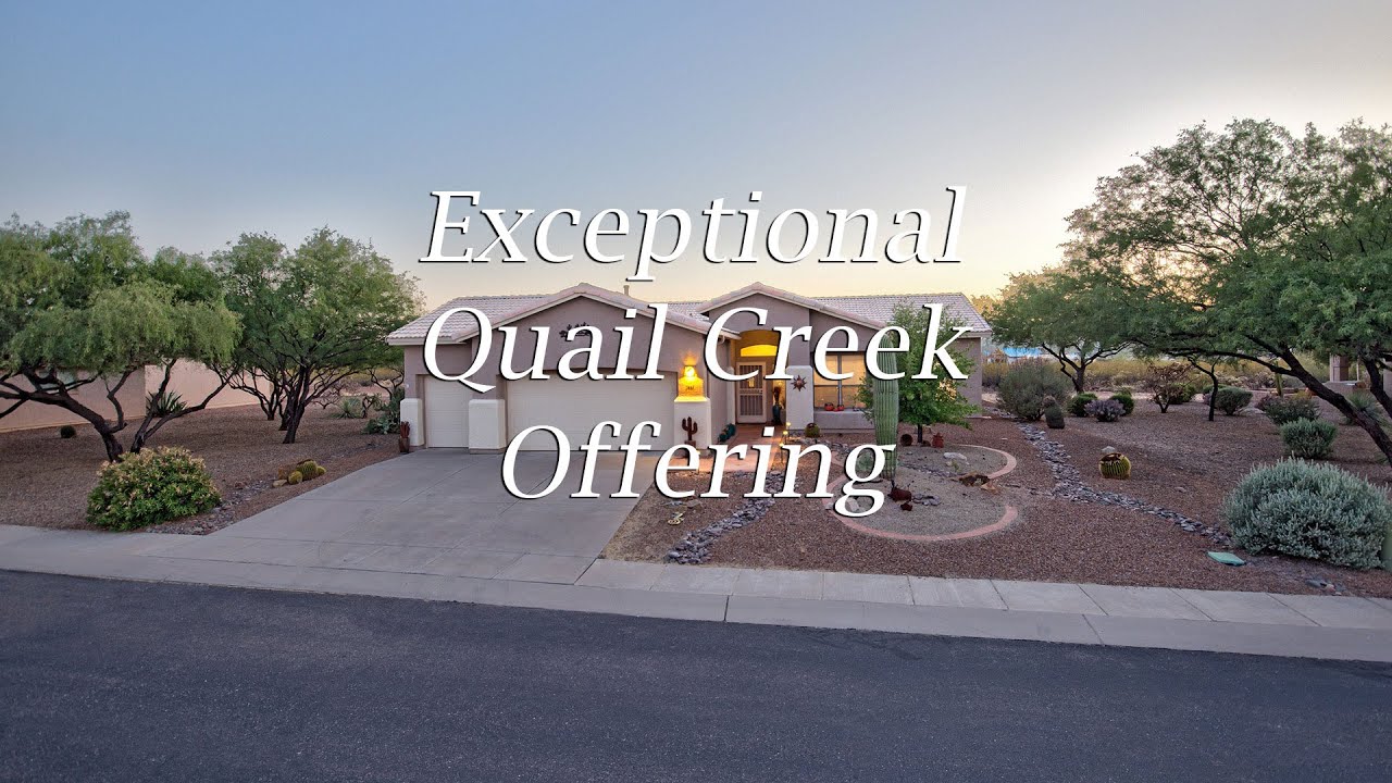 SOLD! Exceptional Quail Creek Offering
