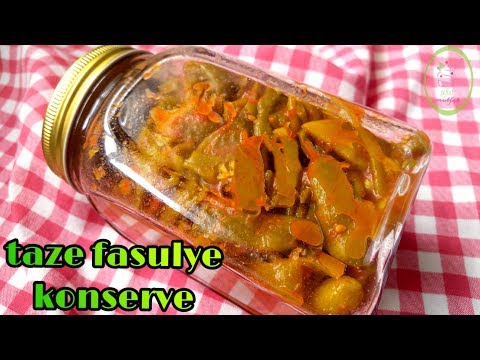 YEŞİL FASULYE KONSERVESİ NASIL YAPILIR/KIŞ İÇİN KONSERVE HAZIRLIKLARI/ŞEFFAF MUTFAK