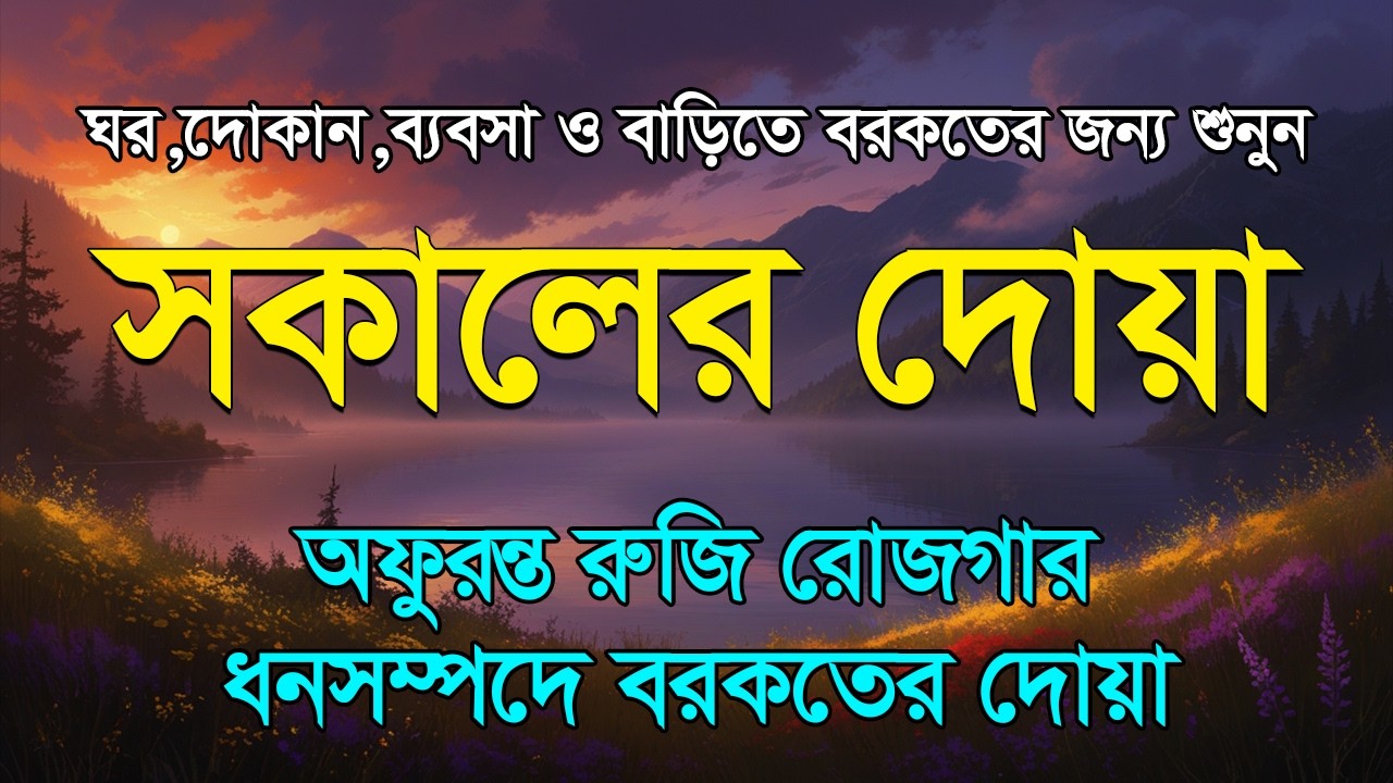 প্রতিটা সকাল শুরু হোক দরদমাখা বরকতময় কোরআনের আয়াত দিয়ে | সকালের দোয়া ও জিকির | Sokaler Dua Alaa Aqel
