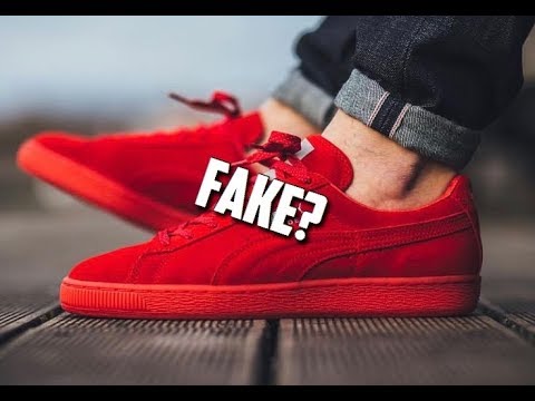 puma suede full red