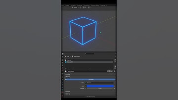 How to make a tron cube in 1 minute on Blender ? #shorts #3d