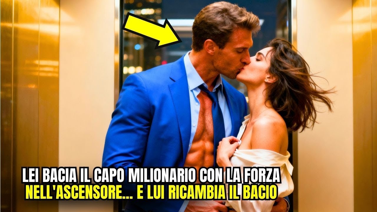 IN PREDA AL PANICO IN ASCENSORE, AFFERRA IL SUO CAPO MILIONARIO E LUI RICAMBIA.