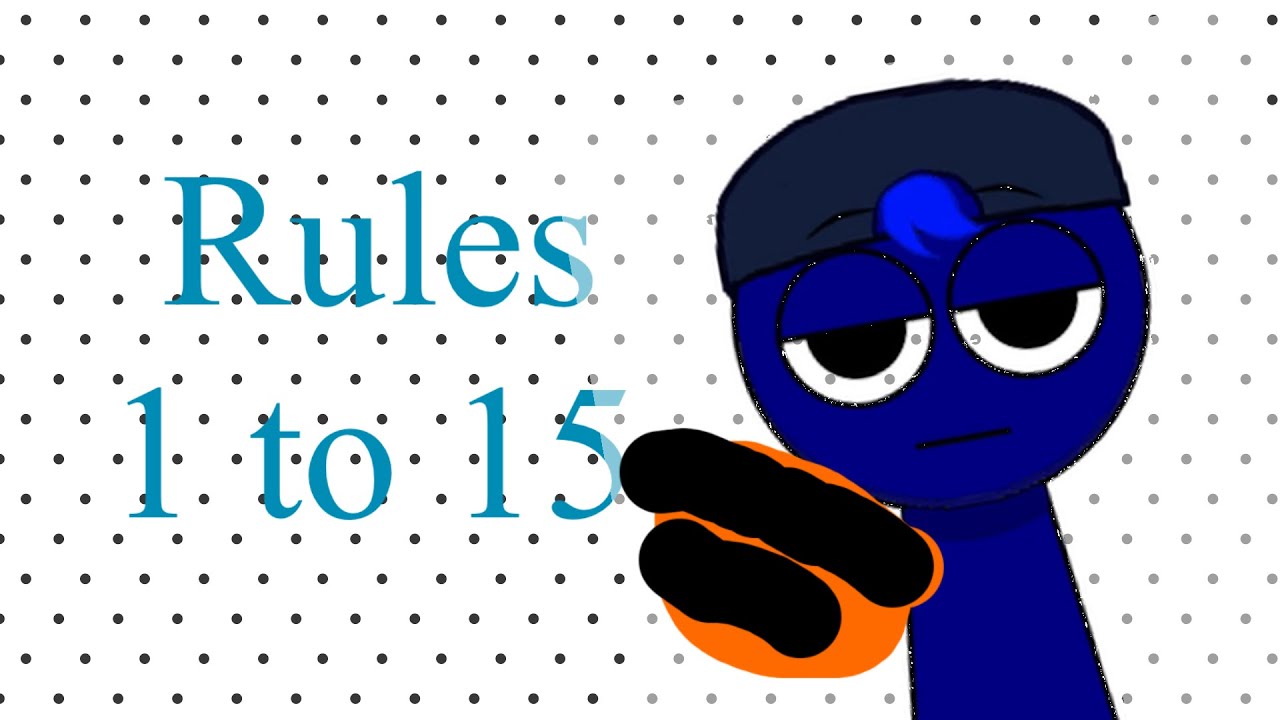 School Rules 1 to 15 (Sprunki)