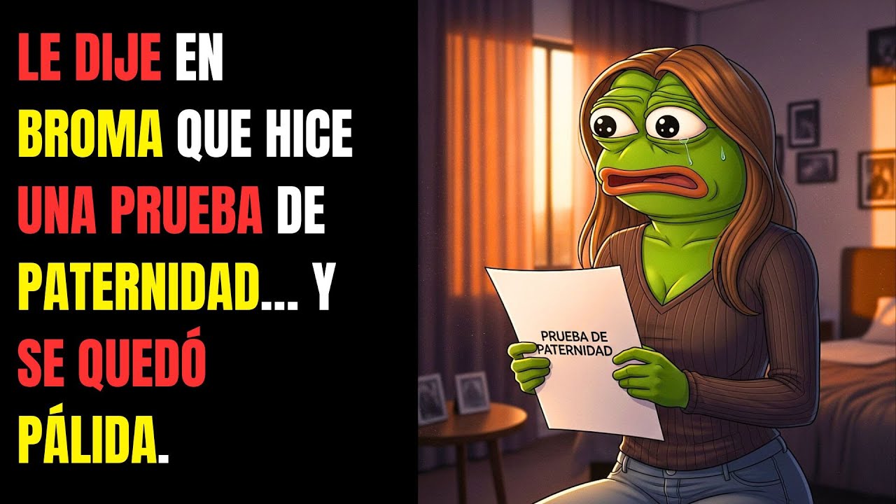 Le dije en broma que hice una PRUEBA de PATERNIDAD… y se quedó PÁLIDA.