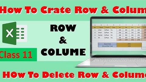 How To Insert, Delete,Hide And Unhide Row And Column In Excel In Urdu And Hindi |How Now 22| C : 11