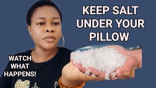 Most Effective Way to Keep Salt Under Your PILLOW to Remove Blockage