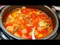 Keto Vegetable Beef Soup Using Surprise Ingredient for Potatoes Cooked in Pressure Cooker