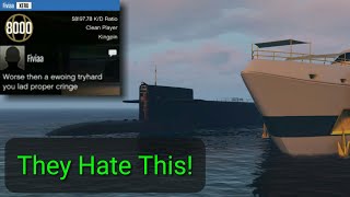 Tryhards hate this (Submarine\/Yacht Guided Missile trolling)