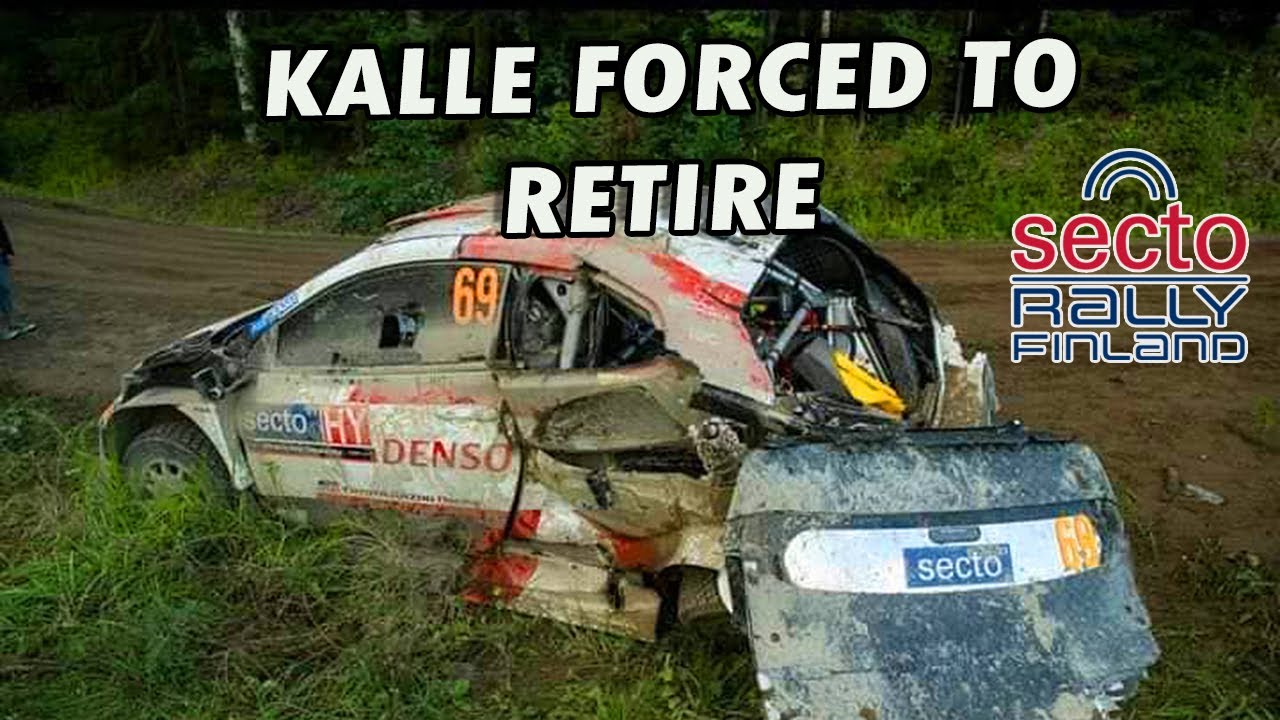 ⁣WRC Rally Finland 2023 | Kalle Rovanperä After Crash - Forced out of Rally