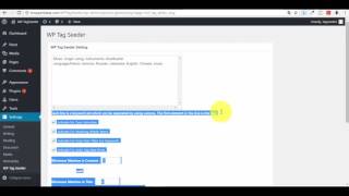 WP Tag Seeder Demo