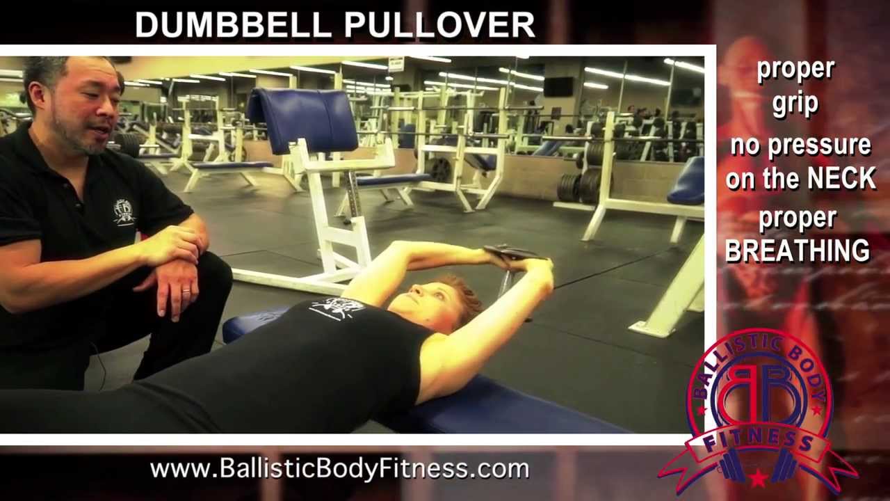Dumbbell Pullovers for chest BBF 90 Day Fitness Challenge Instruction