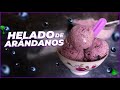 Helado de arándanos - fácil y rápido.