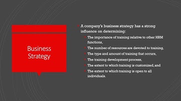 Training Context - Training & Development Lecture 1 Part 1 (Full Version)